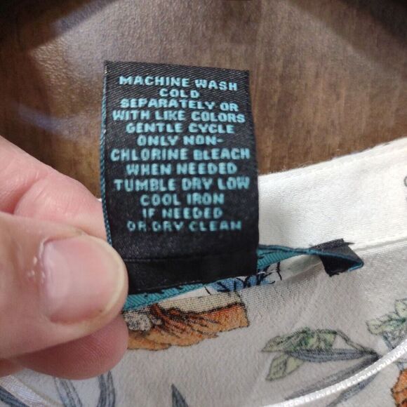 Faith‎ & Zoe Multicolor Thin Floral Blouse 3/4 Sleeve Size 3X - Picture 4 of 8